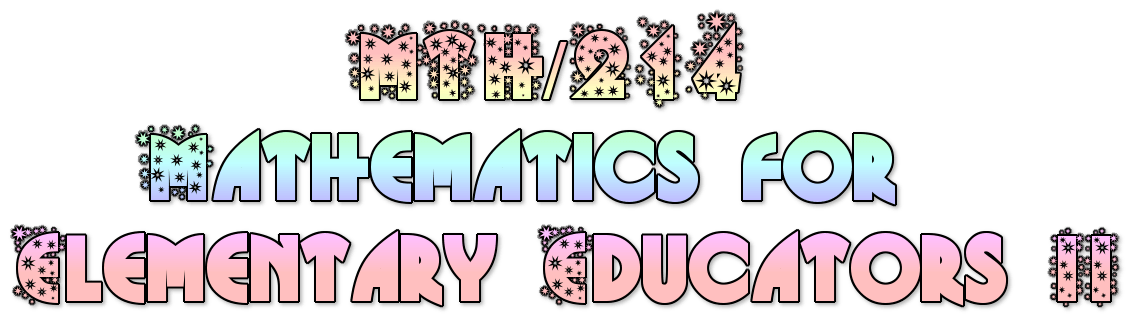 MTH/214 Mathematics for Elementary Educators II