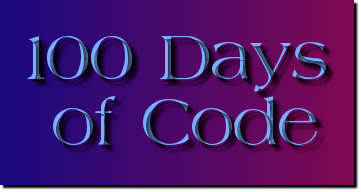 Day 2: 1/5/2019  (100 Days of Code)