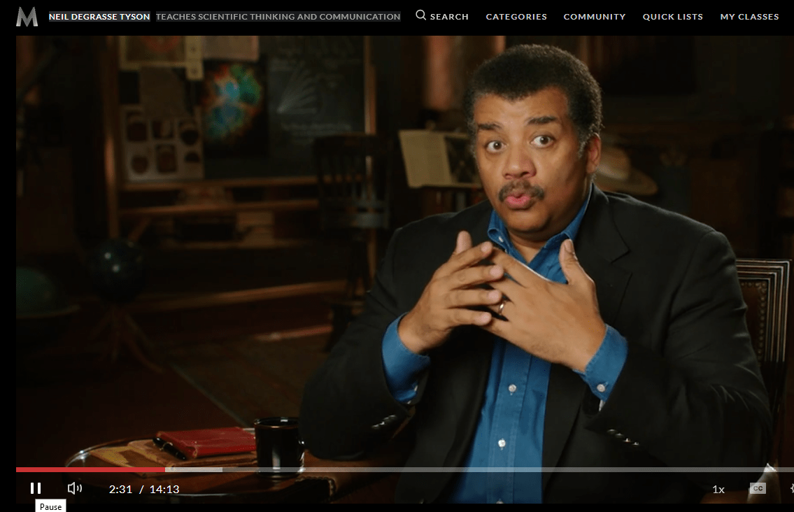 Class Review: Neil deGrasse Tyson Teaches Scientific Thinking and Communication