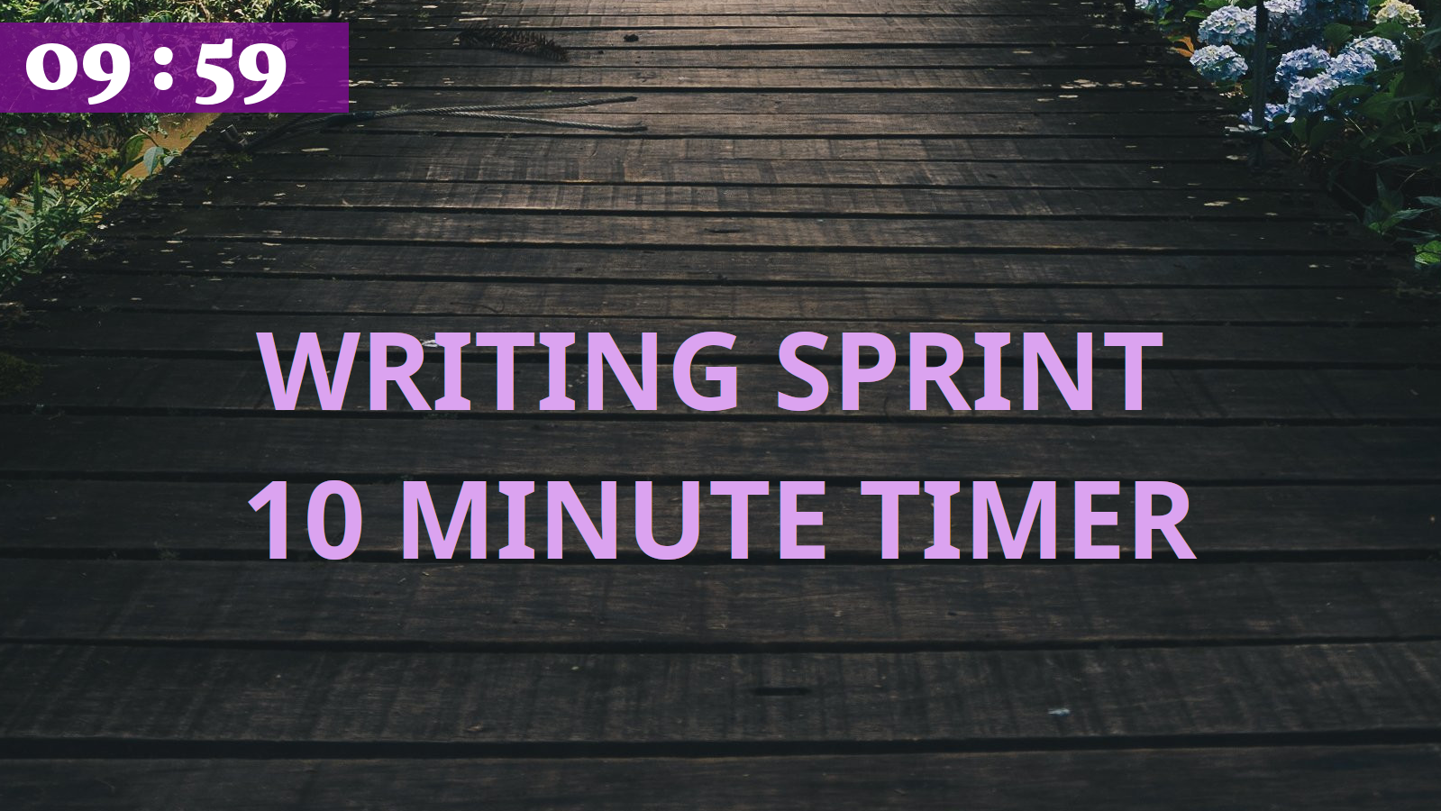 Bridge Writing Sprint Timer