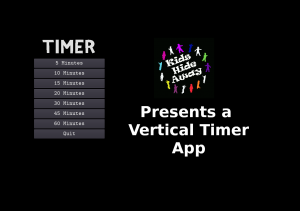 Vertical Bold Timer App