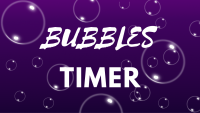 Bubbles Timer — Green and Purple Bubbles –10 minutes