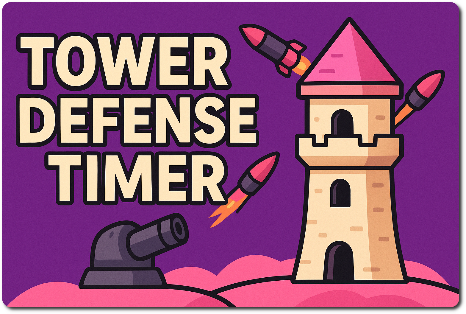 Tower Defense Timer AI Generated Logo