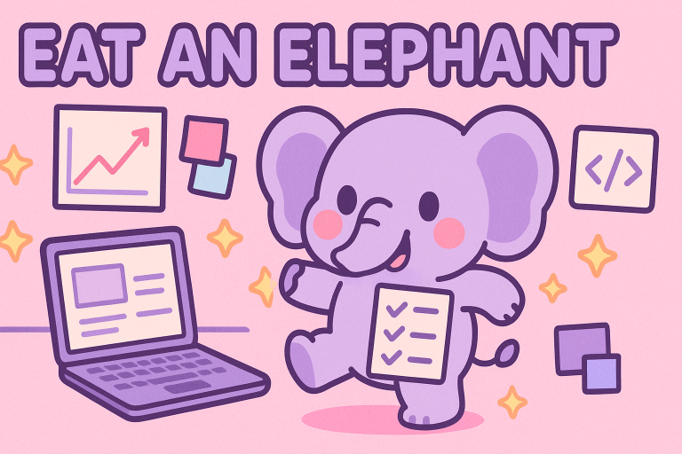 Eat an Elephant Indie Game Dev Planner Logo
